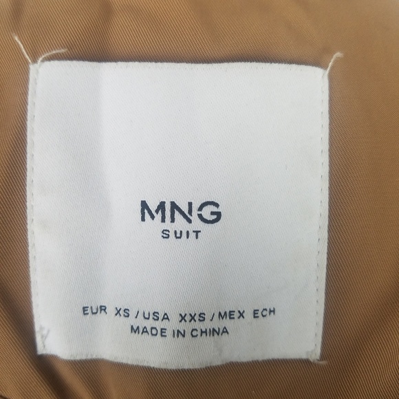 Mango Brown Modal Trench Coat Collared - Picture 7 of 7